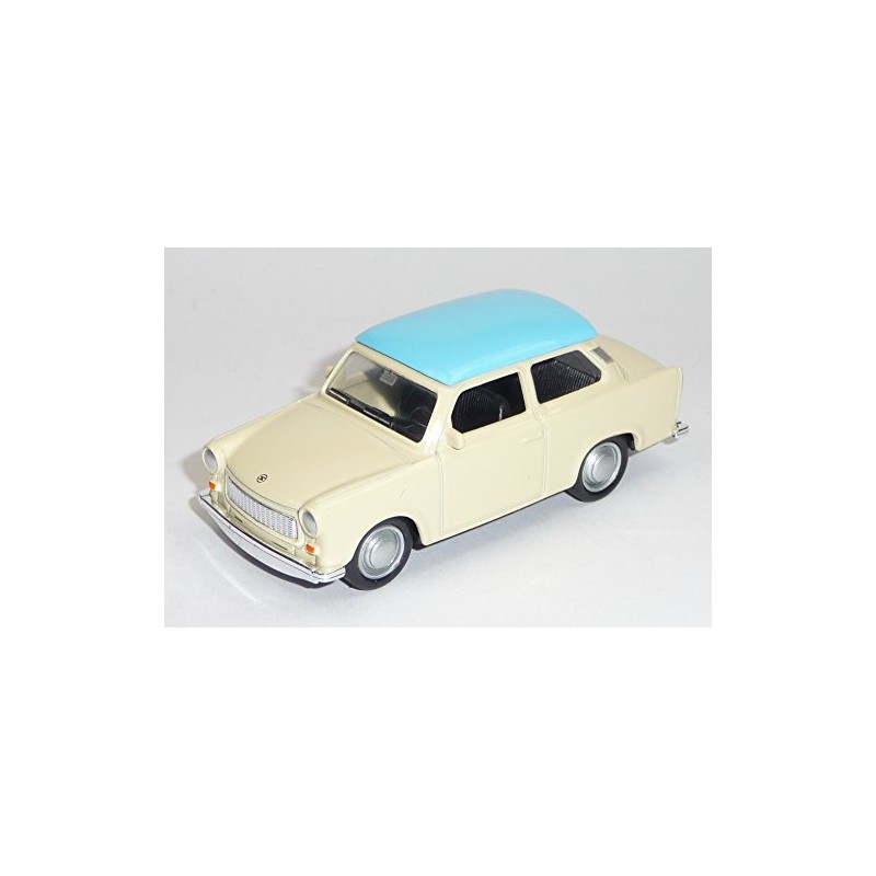 Trabant 601 Beige with Light Blue Roof Trabi Model Car