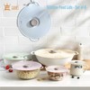 GUANCI Silicone Lids for Bowl 8 Pack, Microwave Splatter Cover