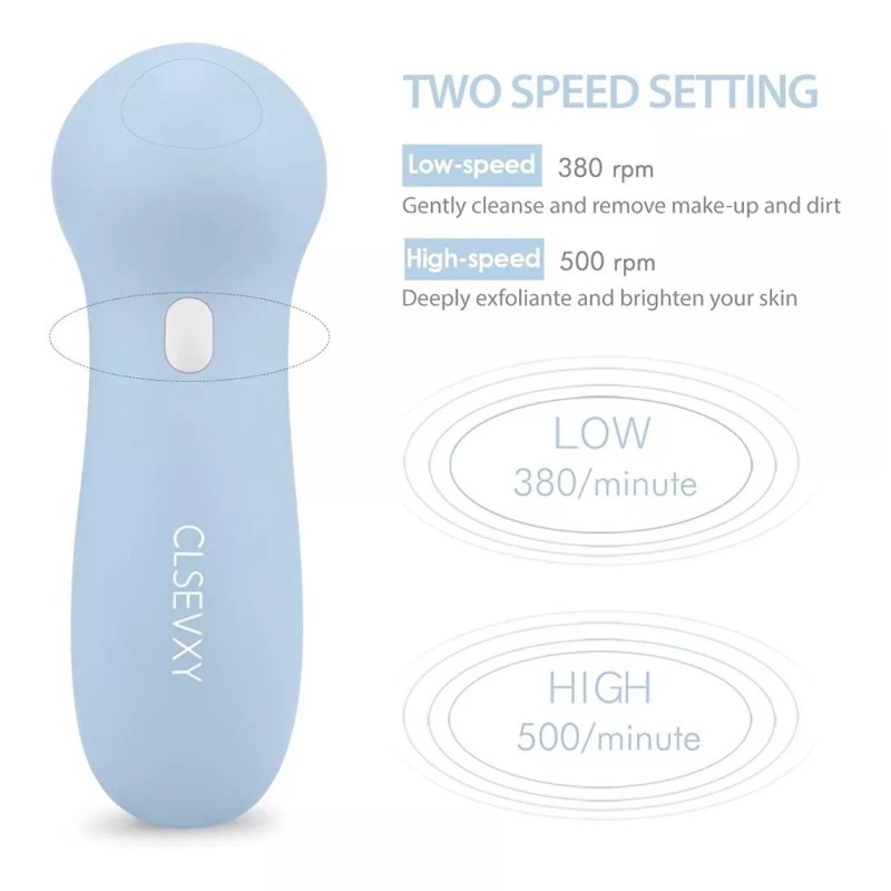 Clsevxy Juego De Cepillos Giratorios De Limpieza Facial Reca