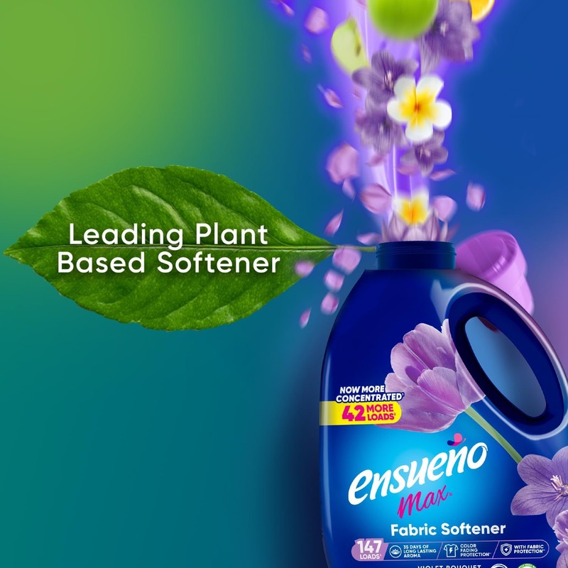 Ensueño Max Liquid Fabric Softener - Violet Bouquet Scent -
