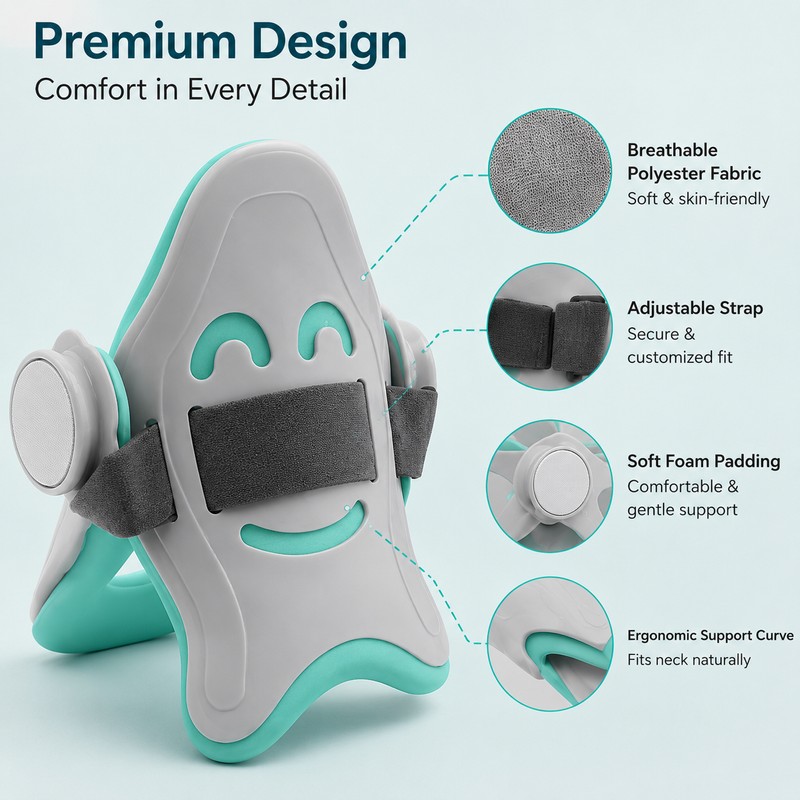 Cervical Neck Support Pillow for Travel and Rest – Breathable