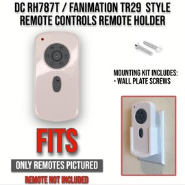 Replacement Holder Mount for Home Decorators RH-786R DC RH787T Fanimation TR29 Casa Vieja Ceiling Fan Remotes, with Mounting Hardware (Toggle Switch)