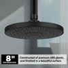 ACA International WELS 8" Overhead Shower Head Round ABS Plastic