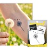 Semi-Permanent Tattoo, Dandelion Wishes, Long Lasting Temporary Tattoos, Waterproof Plant-Based