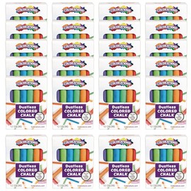 Colorations Chalk, 12 Colors per Pack, 24 Packs Included, Each Pack is Individually Packaged, Personalize & Decorate for Gifts, Arts & Crafts, Craft for Children, Kids Crafts for Home or the Classroom