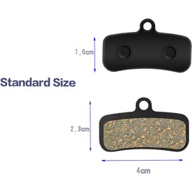 4 Pairs Semi Resin Half Metal Bicycle Disc Brake Pads for D03S D02S Saint BR-M810 M820 Zee M640 XTR-M9120, Deore XT BR-M8020, Tektro HD M745 735 725 750 TRP