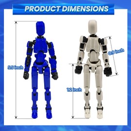 T13 (Assembly Completed) Action Figure Angel, Collectible Action Figure Corridor Linked, for Collectors Desktop Decoration, Birthday Gift(Gold).