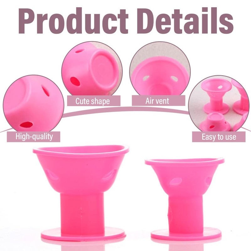 WUSJCOF Pack of 20 Plastic Curlers for Curling Without Heat