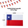 Chile Flags Chilean Small String Mini Flag Pennant Banner Decorations