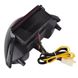 iTobest Taillight - Integrated LED Tail Brake Turn Signal Light Compatible with Suzuki Hayabusa GSX1300R 1999-2007(Smoke) MD042-2-BK-2