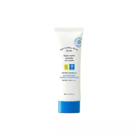 The Face Shop 더페이스샵 내추럴 선 에코 슈퍼 액티브 리프세이프 선 80ml(SPF50+) The Face Shop Natural Sun Eco Super Active Life Sun 80ml (SPF50+)