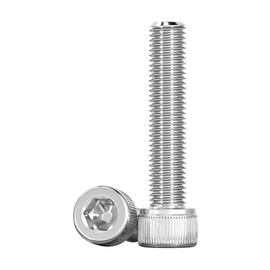 Drenky Socket Head Cap Screws Bolts 304 Stainless Steel M3 X 35mm DIN 912 (ISO 4762), Pack of 50, Fully Threaded Machine Screw with Hexagon