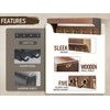 Rebee Vision Farmhouse Key Holder for Wall - Decorative Wooden