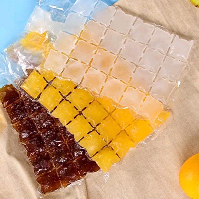 SZXMDKH 10Pcs 240 Ice Cubes Disposable Ice Bag with Juice