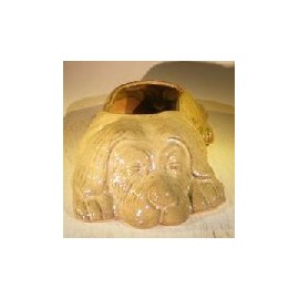 Bonsai Boy L80 12.5 x 8 x 4 in. Dog Planter Olive Green