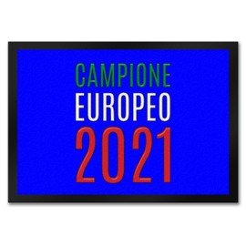speecheese Door Mat Campione Europeo 2021 Italia Italy European Championship Zerbino European Championship Door Mat Calcio Football Foot Mat 35 x 50 cm Shoe Scraper