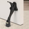1 Pack Black Kick Down Door Stopper for Bottom of