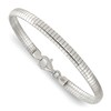 IceCarats 925 Sterling Silver 4mm Cubetto Omega Snake Chain Bracelet