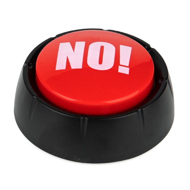 Mealivos Talking Button,Button-Complete Red/Black… (Red Black N)