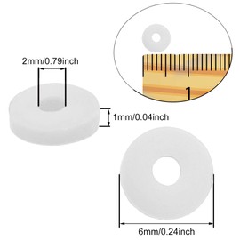 SUNNYCLUE 1 Box 6 mm Polymer Clay Spacer Beads White Polymer Clay Beads Handmade Flat Round Disc Heishi Loose Bead Chain For DIY Jewellery Bracelet Necklace Earring Crafts