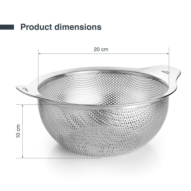 Lacor 62732 - Scolapasta Cucina Inox, Acciaio Inossidabile 18/10 e