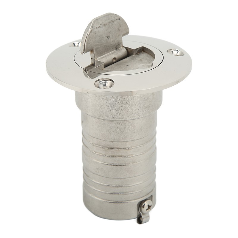 Marine Boat Deck Filler with Keyless Cap Stainless Steel Mirror