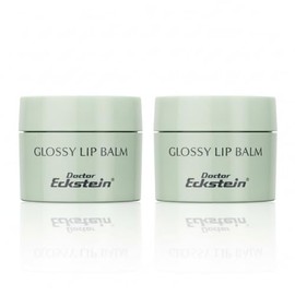 Doctor Eckstein Glossy Lip Balm - Protective Lip Care with Vegetable Oils, Beeswax & Vitamin E | Nourishes Smooth & Protects Against Dryness | 2 Jars 4.8 g Each