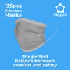 Litepak 125-Pack Disposable Face Mask Premium Comfort Earloops with Dispenser