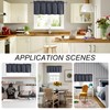 DWCN Dark Grey Valance for Windows, 18 Inch Bathroom/Bassement/Kitchen Curtains,