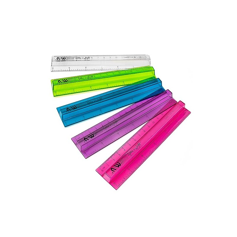 Ashton and Wright - 6 Inch / 15cm Raised Rulers