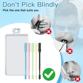 XoGiyu 15Pcs 2-in-1 Nasal Hair Cutter,Easter Basket Stuffers for Men Women,Easter Gifts,Double Sided Portable 360° Rotating Manual Nose Hair Trimmer Gifts for Men Women,Mother's Father's Day Present