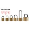 SCAN SCAPLB25 Brass Padlock
