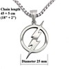 Tapp Collections 316L Stainless Steel Superhero Flash Lightning Bolt Pendant