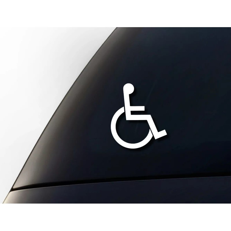 The Jinshop 4-Pack Premium Handicap Disability Decal Stickers - Enhance