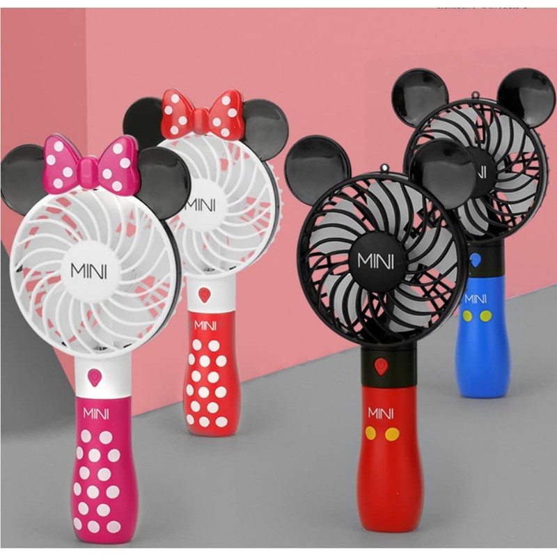 Cute Personal Mini Fan, Handheld & Portable USB Rechargeable Fan