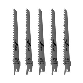 HSHa Wood Pruning Reciprocating Saw Blade 6 Inch High-Carbon Steel Saw Blades for Wood Metal, 5PCS