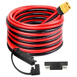 MOOKEERF 10AWG SAE to XT60 Connector Extension Cable 10FT, XT60 Female to SAE Cable With Polarity Reverse Adapter for Portable Power Station Solar Panel Generator