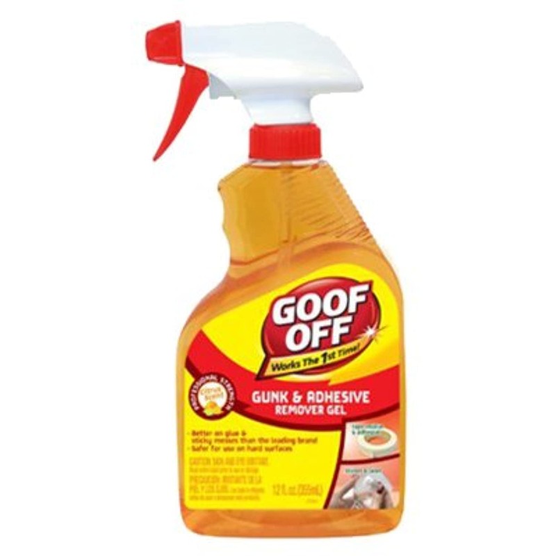 Goof Off FG790 Gunk Adhesives Remover, 12 oz, Bottle,