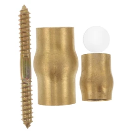 iplusmile 1 Set Walking Cane Hardware Kit Brass Tips Copper Ferrules for DIY Antislip Design for Enhanced Safety Independence for Seniors