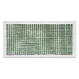 NANKAI Art Hand-Painted White and Green Thick Texture Abstract Art Oil Painting Contemporary Minimalist Style Art Living Room Office Corridor Wall Decoration Oil Painting 24x48 inches