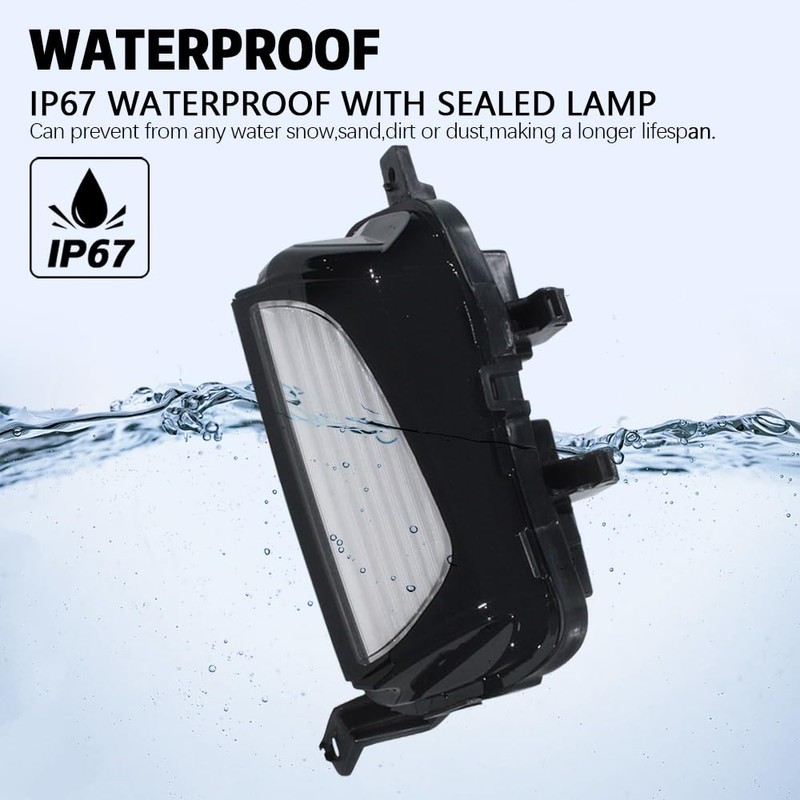 CHELANGHU Left Driver Side Daytime Running Lights Lamps DRL fog