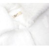 Lilax Girls Cozy Faux Fur Bolero Dress Coat (5T, White)
