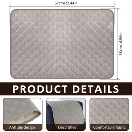 Muross 3Pcs Sofa Headrest Cover Recliner Headrest Protector Soft Polyester Armchair Arm Cover Wear Resistant Anti-Fade Sofa Headrests Covers for Recliner Chair Sofas 57x38cm (grey, 3pcs)