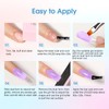 ROSALIND Poly Nail Gel, 6 Pieces, 10 ml, UV LED