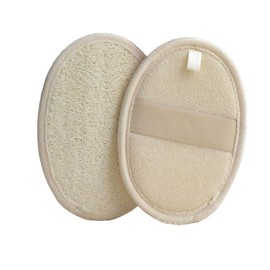 MIRKUZI Loofah Sponges 2 Pack Bath Glove Pads Loofah Sponge Bath Gloves Reusable Loofah Bath Accessories for Face and Back