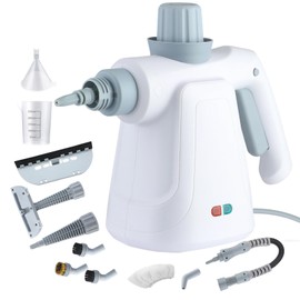 Pressurized Steam Cleaner, Handheld Multi-Surface Steamer with 11 Accessories & Steam Lock, 350ml Tank for Home, Car, Kitchen, Bathroom, Windows – Chemical-Free Deep Cleaning