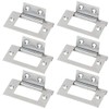 3 Pairs (6 Unit) Flush Hinge Polished Chrome 51 x