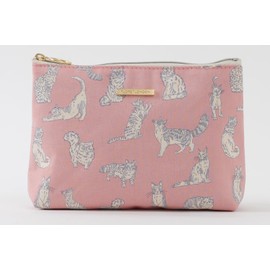 DDintex FLORET LONDON BASIC Pouch, L, Miao, Pink, 7.1 x 4.7 x 2.2 inches (18 x 12 x 5.5 cm) [With Liberty Print]