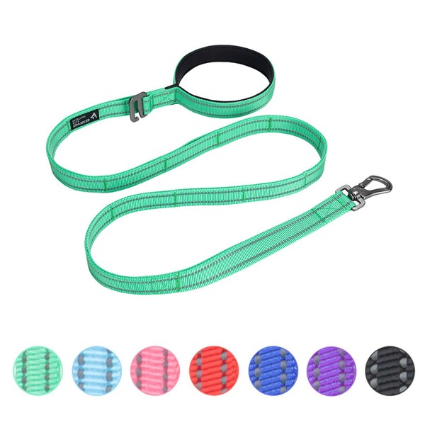 EXCELLENT ELITE SPANKER Reflective Nylon Dog Lead Padded Handle 5
