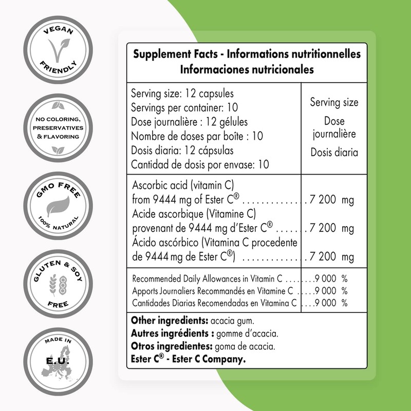 Supersmart - Ester C® 9444 mg Per Serving - Ascorbic
